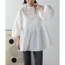 ボンジュールサガン BONJOUR SAGAN 前後2WAYボリュームスリーブブラウス (WHITE)(4)