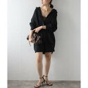 ボンジュールサガン BONJOUR SAGAN オーバーシャツ×タックショーツセットアップ (BLACK)