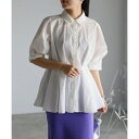 ボンジュールサガン BONJOUR SAGAN ウエストタックシャツ (OFF-WHITE)(4)