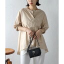 ボンジュールサガン BONJOUR SAGAN ノーカラースキッパーシャツ (BEIGE)