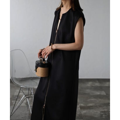 ボンジュールサガン BONJOUR SAGAN ダブルジップ3wayVネックジャンパースカート （BROWN）