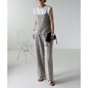 ボンジュールサガン BONJOUR SAGAN ツイードビスチェ×パンツセットアップ (LIGHT-GRAY)