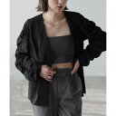 ボンジュールサガン BONJOUR SAGAN テレコショート丈キャミ (CHARCOAL-GRAY)