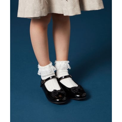 アー・ヴェ・ヴェ a.v.v [KIDS]リボン付きバレエシューズ[WEB限定サイズ] （ブラック）