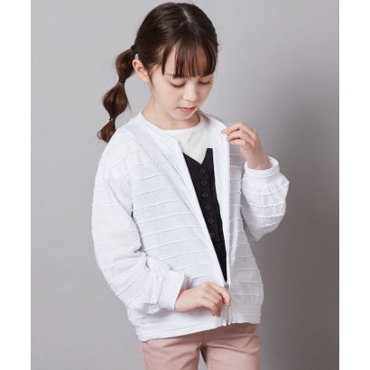 アー・ヴェ・ヴェ a.v.v [100ー130]ボーダーJQカーデ （ホワイト）