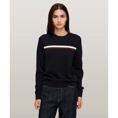 トミー ヒルフィガー TOMMY HILFIGER グローバルストライプセーター （ネイビー）