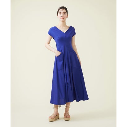 シビラ Sybilla 【SYBILLA DRESS】ウエストステッチジャージードレス (ブルー)