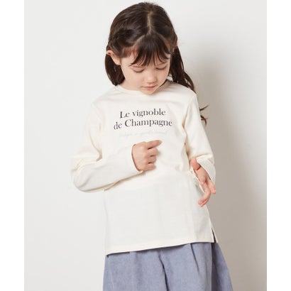 アー・ヴェ・ヴェ a.v.v [100ー130]ロゴプリントロンT （アイボリー）