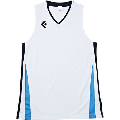 Fitness Training - コンバース CONVERSE CONVERSE コンバース バスケット メンズゲームシャツ CB281701 1129 （ホワイト/ネイビー）