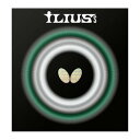 バタフライ BUTTERFLY バタフライ Butterfly 卓球 イリウスS 超ゴクウス ILIUS ツブ高ラバー 粒高 アブソー (ブラック)