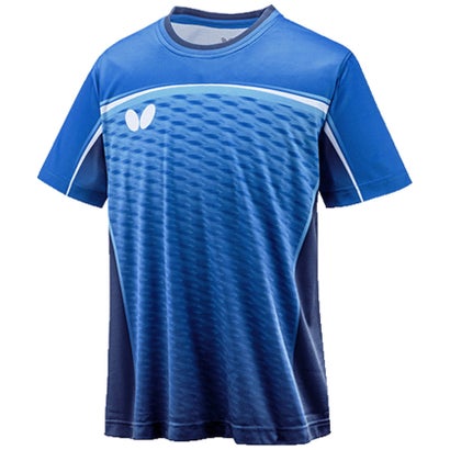 バタフライ BUTTERFLY バタフライ Butterfly 卓球 卓球 ゲームシャツ ユニセックス フルグレス・シャツ 4630 （ブルー）