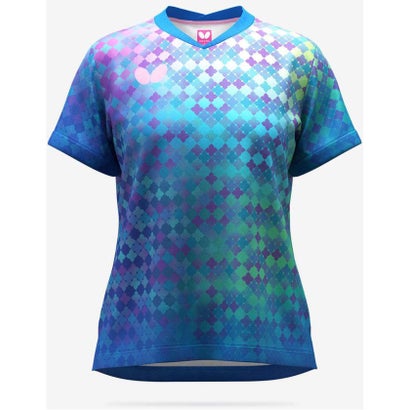 バタフライ BUTTERFLY バタフライ Butterfly 卓球 卓球 レディース ミナレア・シャツ 46549 （ブルー）