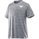 バタフライ BUTTERFLY バタフライ Butterfly 卓球 フィルグ Tシャツ ウエア 半袖 メンズ レディース 吸水 速 (グレー)