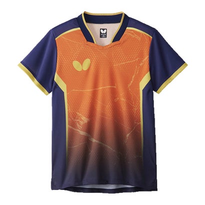 バタフライ BUTTERFLY バタフライ Butterfly 卓球 卓球 ゲームシャツ エリスター10・シャツ・ジュニア 46290 （オレンジ）