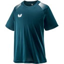 バタフライ BUTTERFLY バタフライ Butterfly 卓球 Tシャツ エスプレ・Tシャツ 半袖 シャツ 練習着 トレーニ (シルバー)(4)