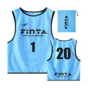フィンタ FINTA FINTA フィンタ サッカー ジュニアビブス 20枚セット FT6557 2200 (サックス)(4)