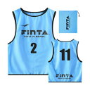フィンタ FINTA FINTA フィンタ サッカー ジュニアビブス 10枚 FT6555 2200 (サックス)(4)