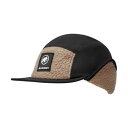 マムート MAMMUT MAMMUT マムート アウトドア フリースキャップ Fleece Cap メンズ 帽子 防寒 耳あて付 (BLACK-D.SAND)(4)
