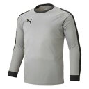プーマ PUMA PUMA プーマ サッカー LIGA GK シャツ パッド付き 長袖 ロングスリーブ キーパー メン (05SILVER-BLA)