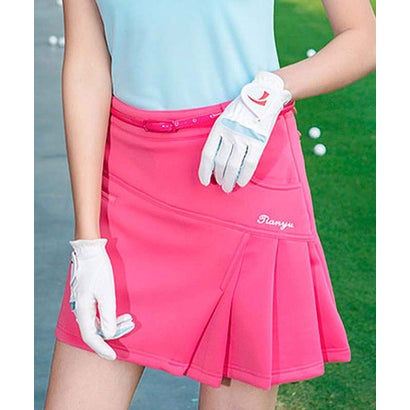 トップイズム TopIsm ゴルフスカート レディース ゴルフウェア プリーツスカート ストレッチ 無地 インナーパンツ裏地付 前後ポケット 小さいサイズ 大きいサイズ おしゃれ かわいい （3-ピ