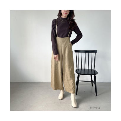 マックハウス Mac-House GOOD CREW グッド クルー サスペンダー付きパンツ EGC220070 （杢ベージュ）