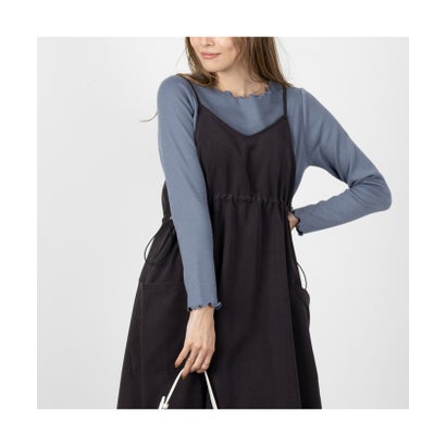 マックハウス Mac-House NAVY ネイビー ユーティリティキャミワンピース 141323511 （カーキ）