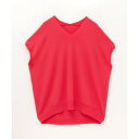 マックハウス Mac-House HusHusH ハッシュアッシュ Vネックコクーンニット P42ー18550 (レッド)