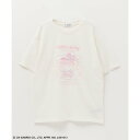 マックハウス Mac-House サンリオキャラクターズ ハローキティー 転写プリントTシャツ 335207203ーA (ホワイト)