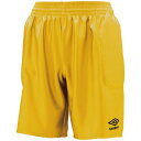 アンブロ umbro UMBRO アンブロ サッカー ジュニア用GKパンツ 脇パッド付 ハーフパンツ ショートパン (イエロー)