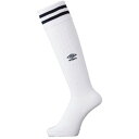 アンブロ umbro UMBRO アンブロ サッカー ラインストッキング 靴下 ソックス ロゴ フットボール 部活 【返品不可商品】 (ホワイト/ネイビ)