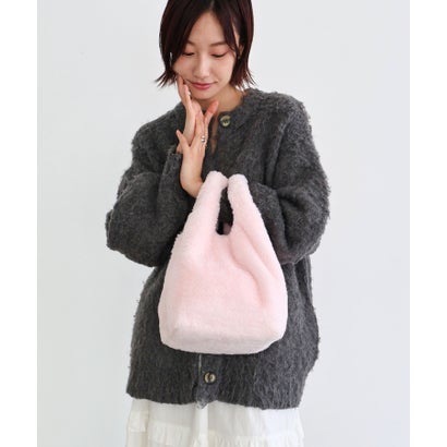 トライシル Trysil 【デイリー/ミディアムサイズ/軽量】 フェイクファーショッパーバッグ （ピンク）