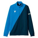 ヴィクタス VICTAS VICTAS ヴィクタス 卓球 トレーニングジャケット VーJJ227 メンズ レディース 吸汗速 (BL/NV)