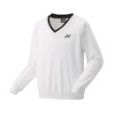 ヨネックス YONEX Yonex ヨネックス テニス ユニトレーナー トレーナー Vネック UVカット 吸汗速乾 制電 (ホワイト)