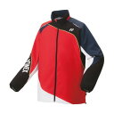 ヨネックス YONEX Yonex ヨネックス テニス ユニ裏地付ウィンドウォーマーシャツ 70087 496 (サンセットレッド)