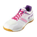 ヨネックス YONEX Yonex ヨネックス バドミントン パワークッションストライダーフロー バドミントンシ (ホワイト/ピンク)