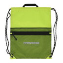 コンバース CONVERSE CONVERSE コンバース メッシュナップサック ファスナー付 バスケ ミニバス 体操着入 (ライム)
