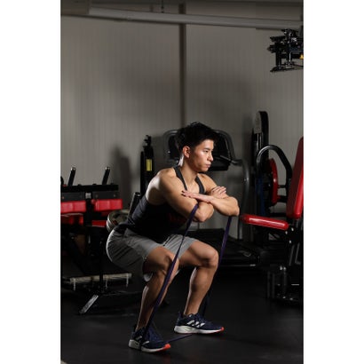 フィノア Finoa Finoa フィノア ボディメイクバンド 強度3 パープル 筋トレ用フィットネスバンド 胸 （-） 2