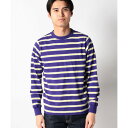 ナノ・ユニバース NANO universe 【NANO universe/ナノ・ユニバース】マルチボーダーTシャツ (パターン3)