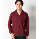 ナノ・ユニバース NANO universe 【NANO universe/ナノ・ユニバース】ネイティブネルシャツ (ボルドー)