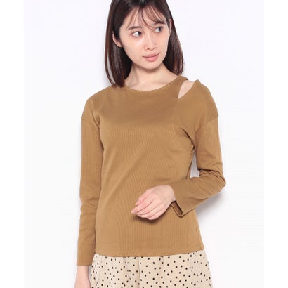 ナノ・ユニバース NANO universe 【ODORANTES/オドラント】アシンメトリースリットトップス （マスタード）