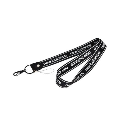 ニューバランス New Balance ネックストラップ ニューバランス New Balance ラインロゴ ブラック スマホ パスケース 社員証 iphone xperia 多機種対応 （ブラック）