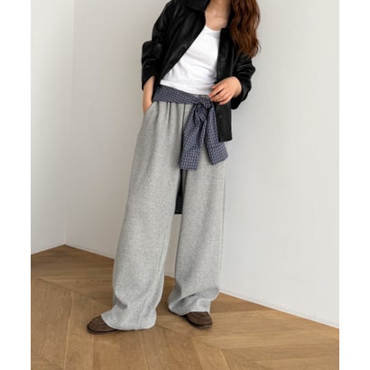 キャナルジーン CANAL JEAN El mar ワイドレッグスウェットパンツ （グレー）のサムネイル