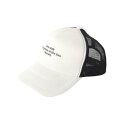グラソス GLAZOS メッセージプリントメッシュCAP (シロ)