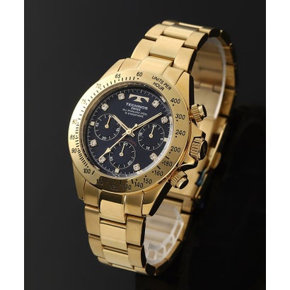 エーディーシー ADC テクノス ゴールドクロノグラフ （ゴールド/ネイビー）