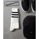 アノニマスイズム ANONYMOUSISM ANONYMOUSISM 3ラインハイクルー丈ソックス プレゼント ギフト (アイボリー)