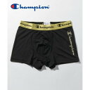 チャンピオン Champion Champion 箔プリント ボクサーパンツ CM6ーP202 プレゼント ギフト【返品不可商品】 (ブラック)