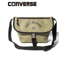 コンバース CONVERSE CONVERSE LOGO PRINT FLAP BAG (ベージュ)