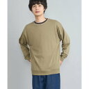 ニットリブカラー裏毛スウェット