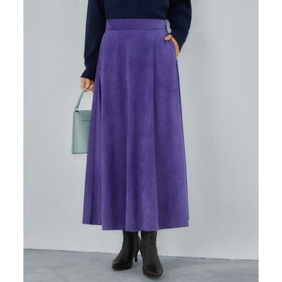 楽天LOCOMALL（ロコンド公式ストア）スタイルデリ STYLE DELI スエードサーキュラースカート （パープル）