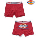 ディッキーズ Dickies Dickies NEW LOGO ボクサーパンツ プレゼント ギフト【返品不可商品】 (レッド)
